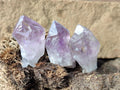 Natural Jacaranda Amethyst Single Crystals x 35 From Mumbwa, Zambia - Toprock Gemstones and Minerals 