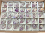Natural Jacaranda Amethyst Single Crystals x 35 From Mumbwa, Zambia - Toprock Gemstones and Minerals 