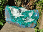 Natural Large Dioptase on Dolomite Specimen x 1 From Kimpese, Congo - Toprock Gemstones and Minerals 