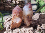 Natural Red Hematoid Quartz Crystals and Clusters x 6 From Karoi, Zimbabwe - Toprock Gemstones and Minerals 