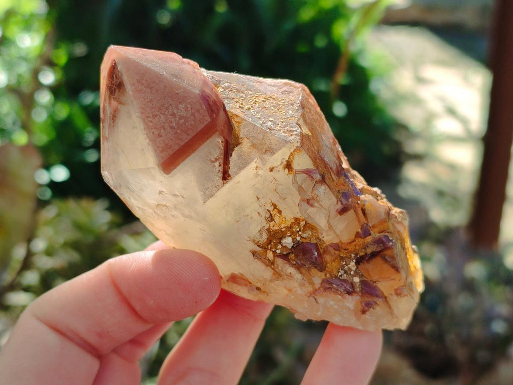 Natural Red Hematoid Quartz Crystals and Clusters x 6 From Karoi, Zimbabwe - Toprock Gemstones and Minerals 