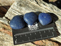 Polished Lazulite Hearts x 35 From Madagascar - Toprock Gemstones and Minerals 