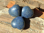 Polished Lazulite Hearts x 35 From Madagascar - Toprock Gemstones and Minerals 