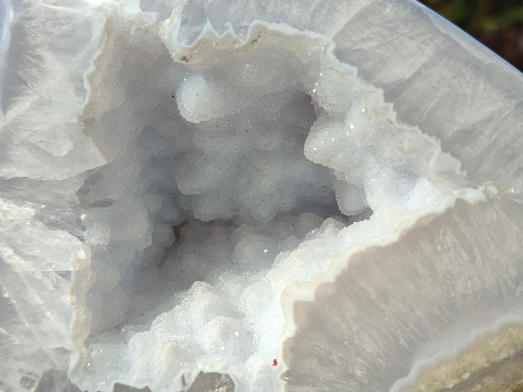 Polished Large Blue Lace Agate Standing Display Pieces x 1 From Nsanje, Malawi - Toprock Gemstones and Minerals 