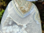 Polished Large Blue Lace Agate Standing Display Pieces x 1 From Nsanje, Malawi - Toprock Gemstones and Minerals 