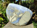 Polished Large Blue Lace Agate Standing Display Pieces x 1 From Nsanje, Malawi - Toprock Gemstones and Minerals 