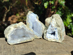 Natural Blue Lace Agate Geode Specimens x 12 From Nsanje, Malawi - Toprock Gemstones and Minerals 
