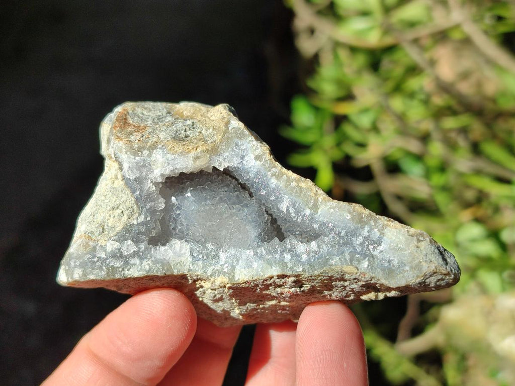 Natural Blue Lace Agate Geode Specimens x 12 From Nsanje, Malawi - Toprock Gemstones and Minerals 