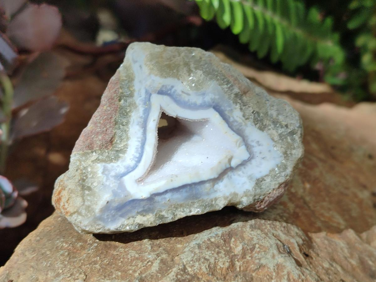 Natural Blue Lace Agate Geode Specimens x 12 From Nsanje, Malawi - Toprock Gemstones and Minerals 