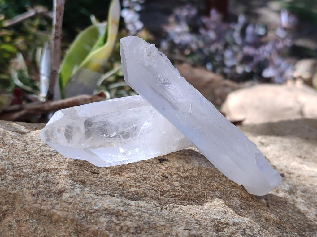 Natural Clear Quartz Single Crystals x 39 From Madagascar - Toprock Gemstones and Minerals 