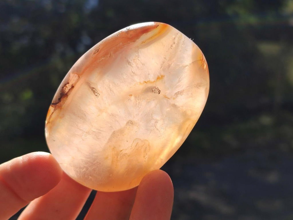 Polished Carnelian Agate Gemstone Galets x 24 From Madagascar - Toprock Gemstones and Minerals 