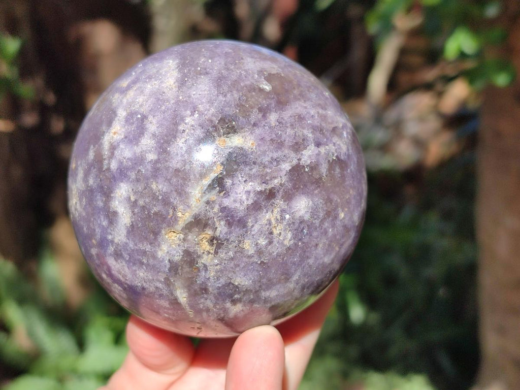 Polished Lepidolite Spheres x 2 From Ambatondrazaka, Madagascar - Toprock Gemstones and Minerals 