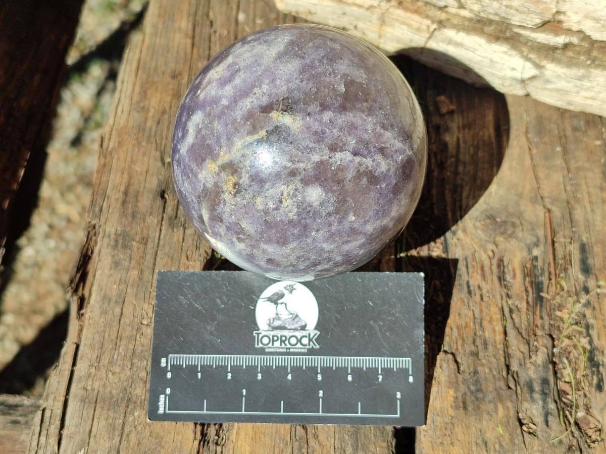 Polished Lepidolite Spheres x 2 From Ambatondrazaka, Madagascar - Toprock Gemstones and Minerals 