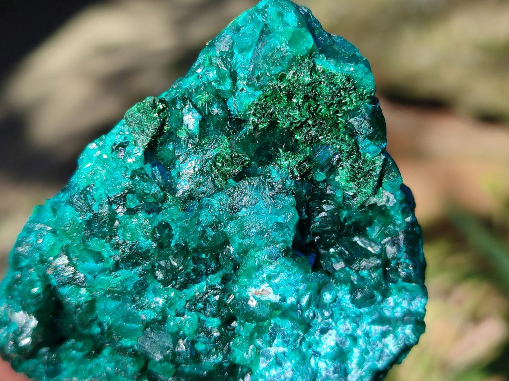 Natural Cabinet Dioptase on Dolomite Specimens x 2 From Likasi, Congo - Toprock Gemstones and Minerals 