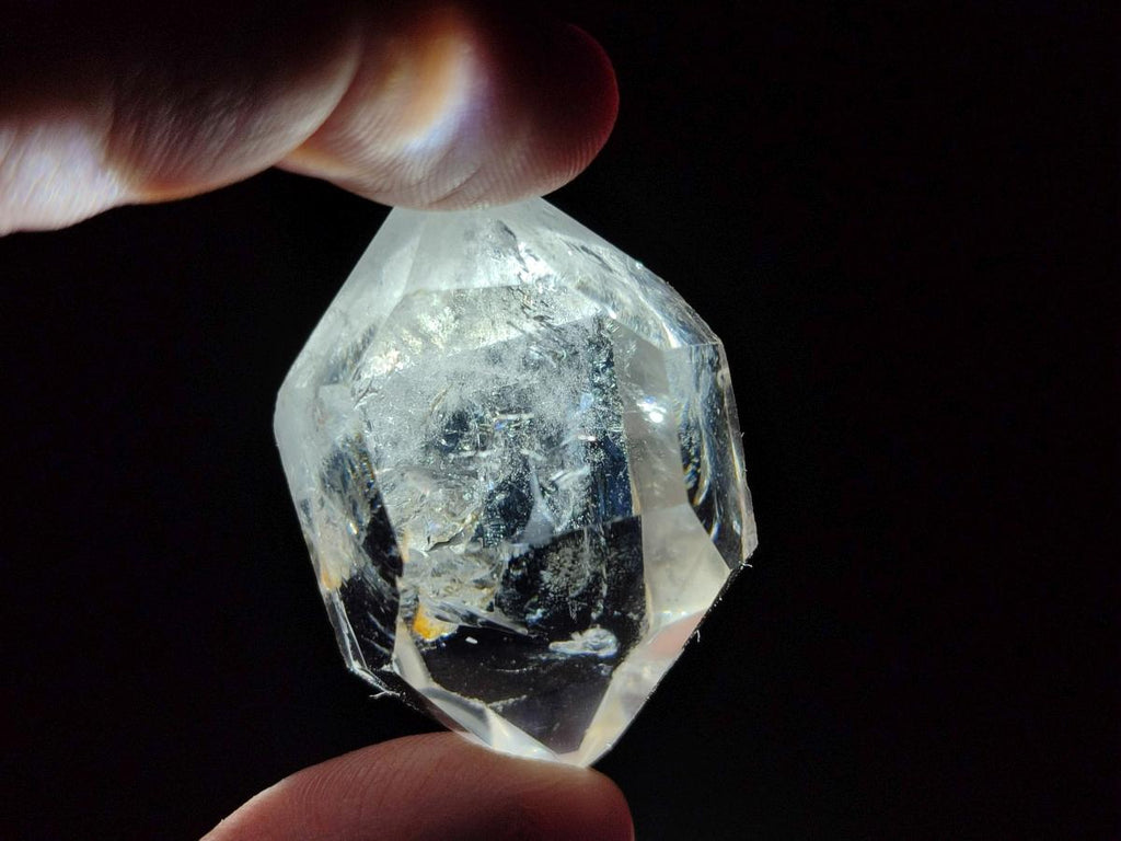 Polished Pendant Size Clear Quartz Double Terminated Crystals x 35 From Madagascar - Toprock Gemstones and Minerals 
