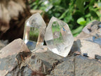 Polished Pendant Size Clear Quartz Double Terminated Crystals x 35 From Madagascar - Toprock Gemstones and Minerals 