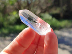 Polished Pendant Size Clear Quartz Double Terminated Crystals x 35 From Madagascar - Toprock Gemstones and Minerals 