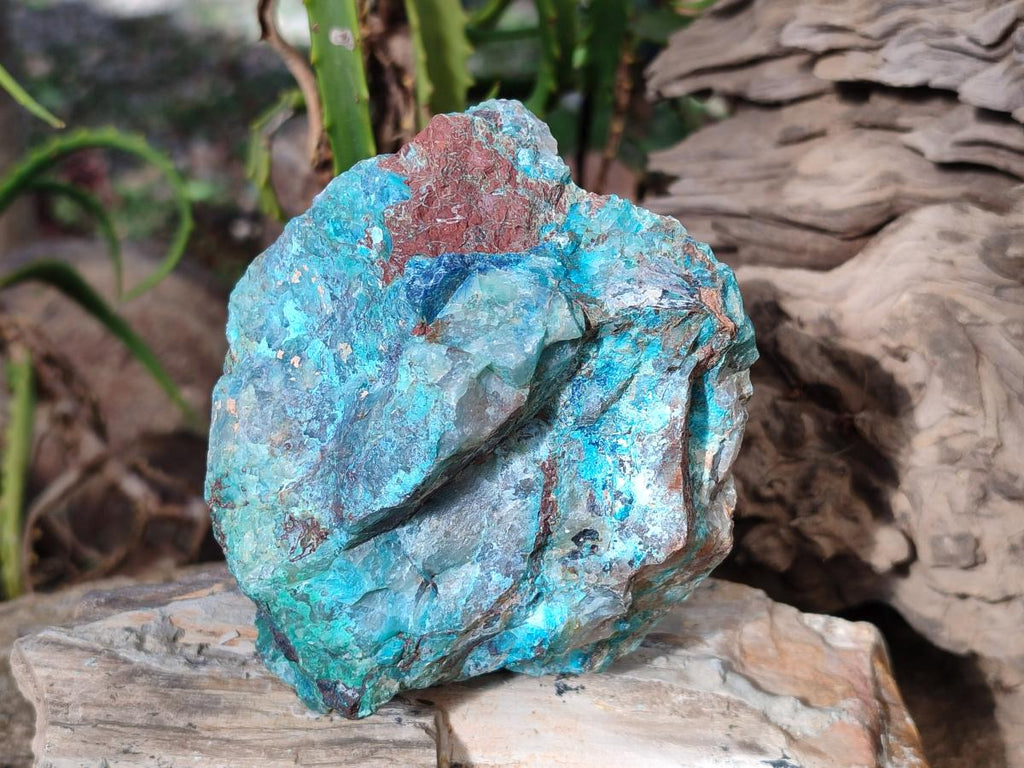 Natural Rough Shattuckite Specimens x 4 From Kaokoveld, Namibia - Toprock Gemstones and Minerals 