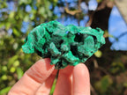 Natural Silky Malachite Specimens x 7 From Kasompe, Congo - Toprock Gemstones and Minerals 