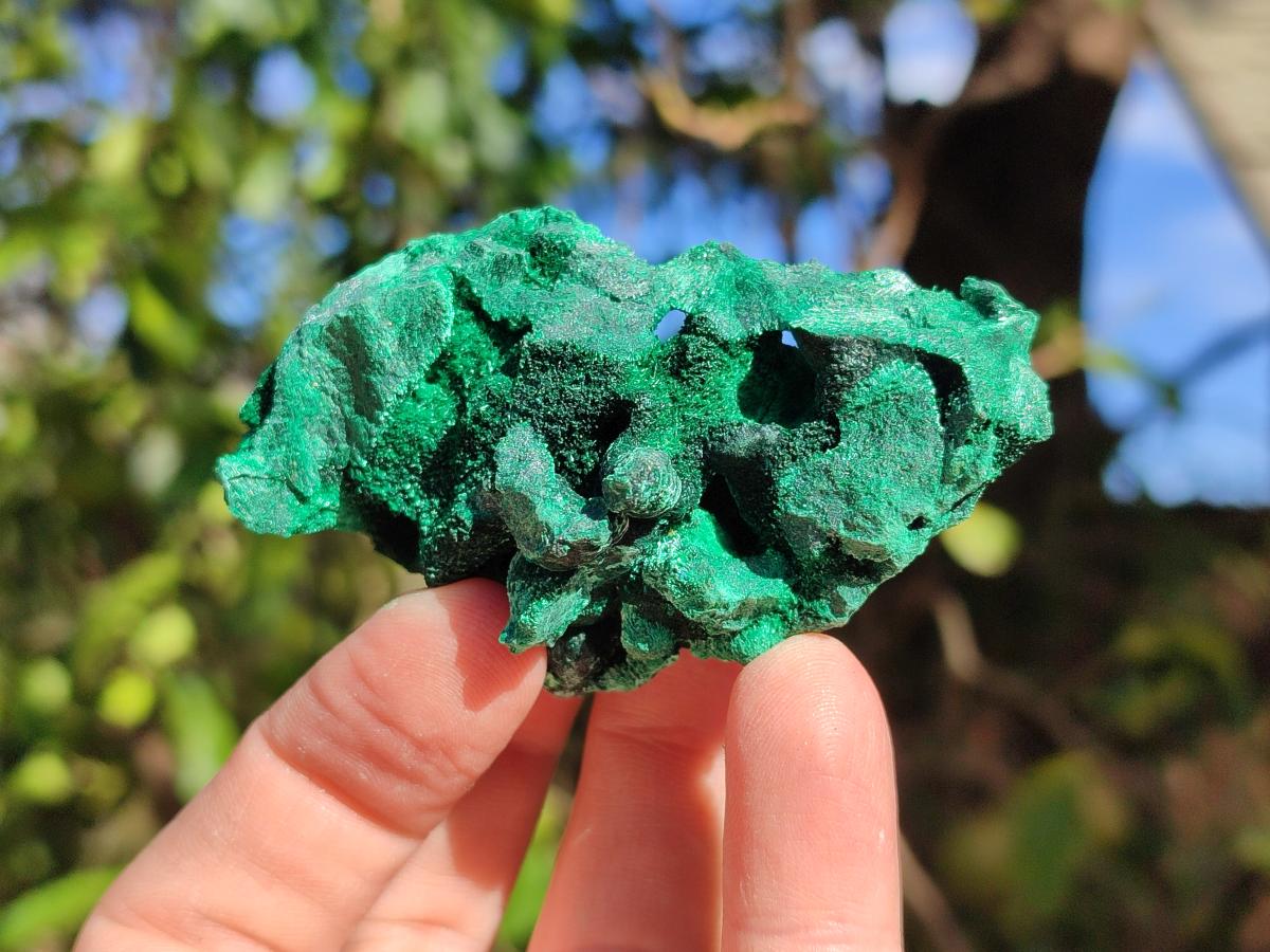Natural Silky Malachite Specimens x 7 From Kasompe, Congo - Toprock Gemstones and Minerals 