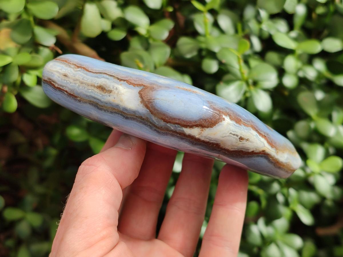 Polished Blue Lace Agate Free Forms x 6 From Nsanje, Malawi - Toprock Gemstones and Minerals 