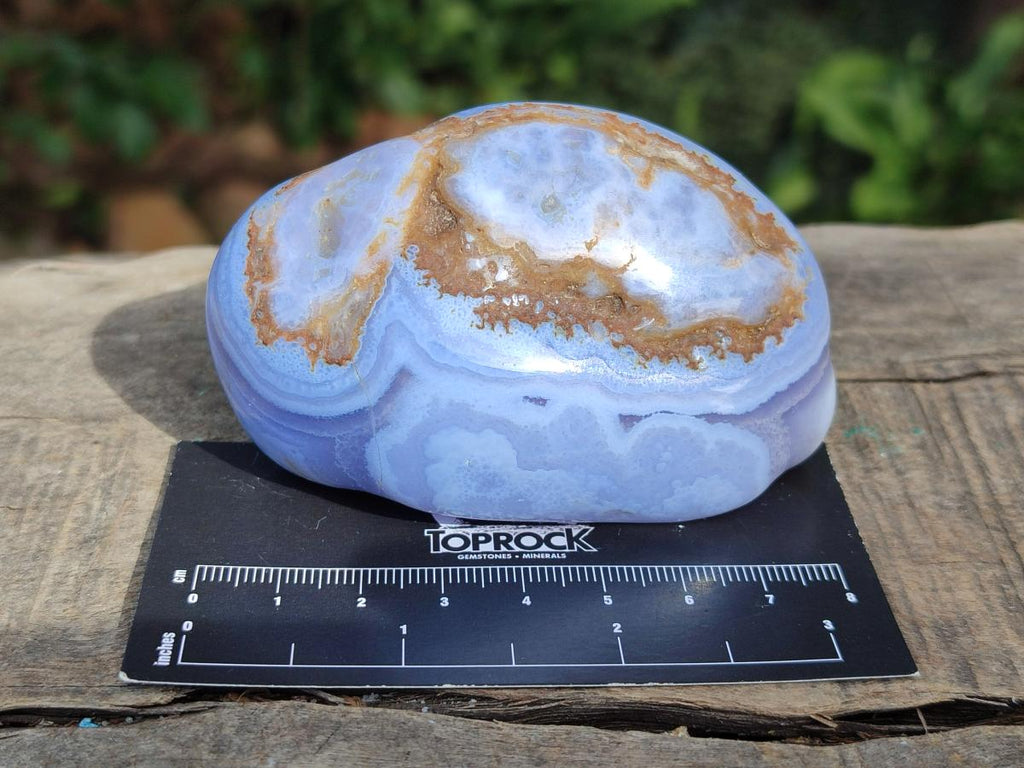 Polished Blue Lace Agate Free Forms x 6 From Nsanje, Malawi - Toprock Gemstones and Minerals 