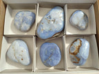 Polished Blue Lace Agate Free Forms x 6 From Nsanje, Malawi - Toprock Gemstones and Minerals 