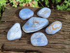 Polished Blue Lace Agate Free Forms x 6 From Nsanje, Malawi - Toprock Gemstones and Minerals 