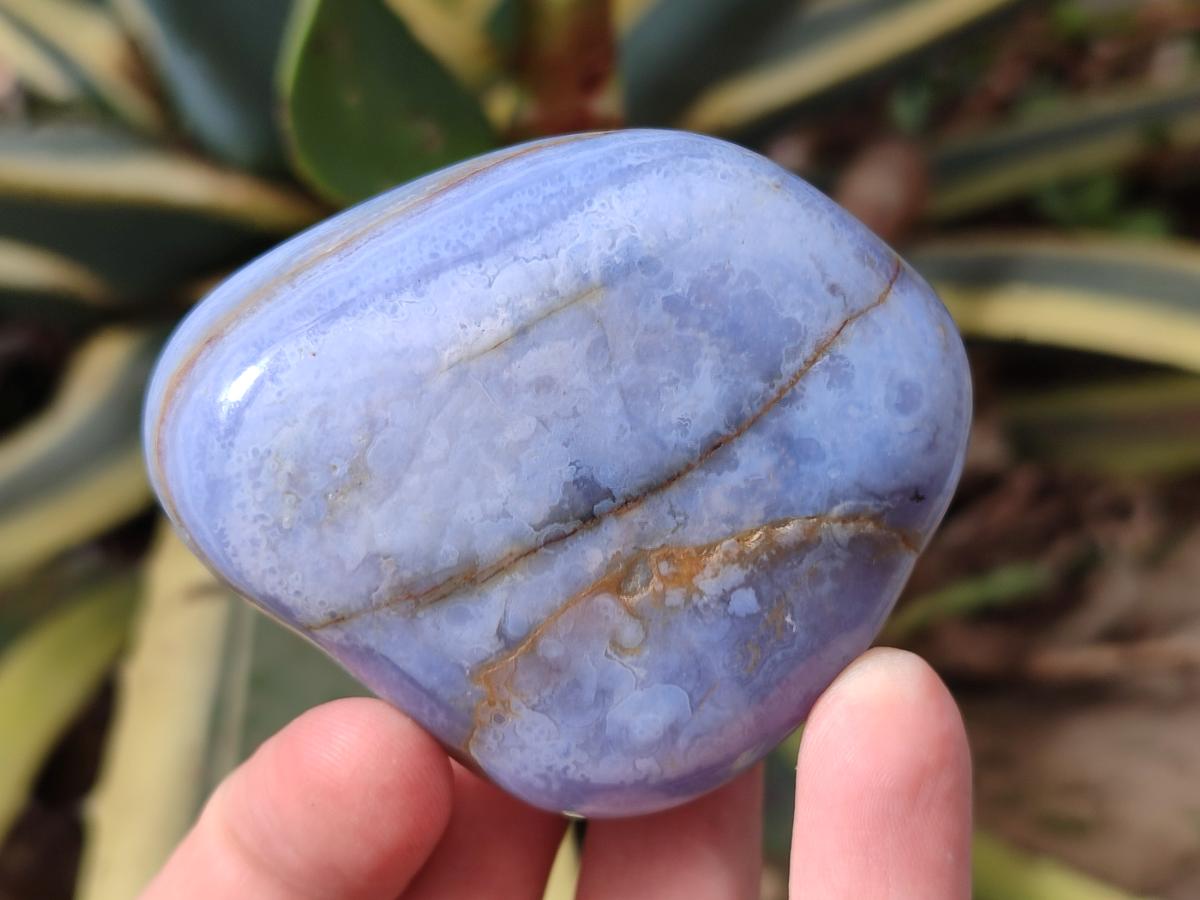 Polished Blue Lace Agate Free Forms x 6 From Nsanje, Malawi - Toprock Gemstones and Minerals 