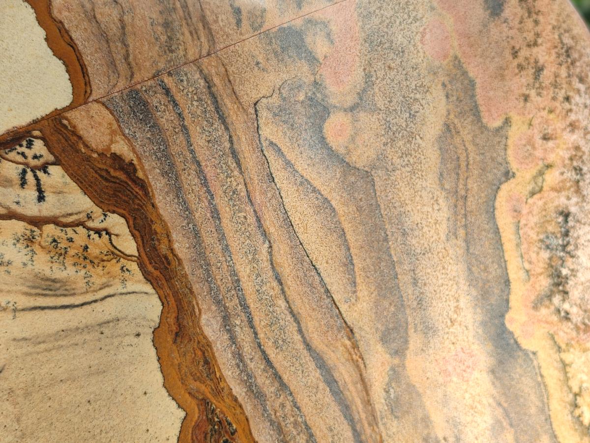 Polished XL Picture Stone Jasper Standing Display Piece x 1 From Ais-Ais, Namibia - Toprock Gemstones and Minerals 