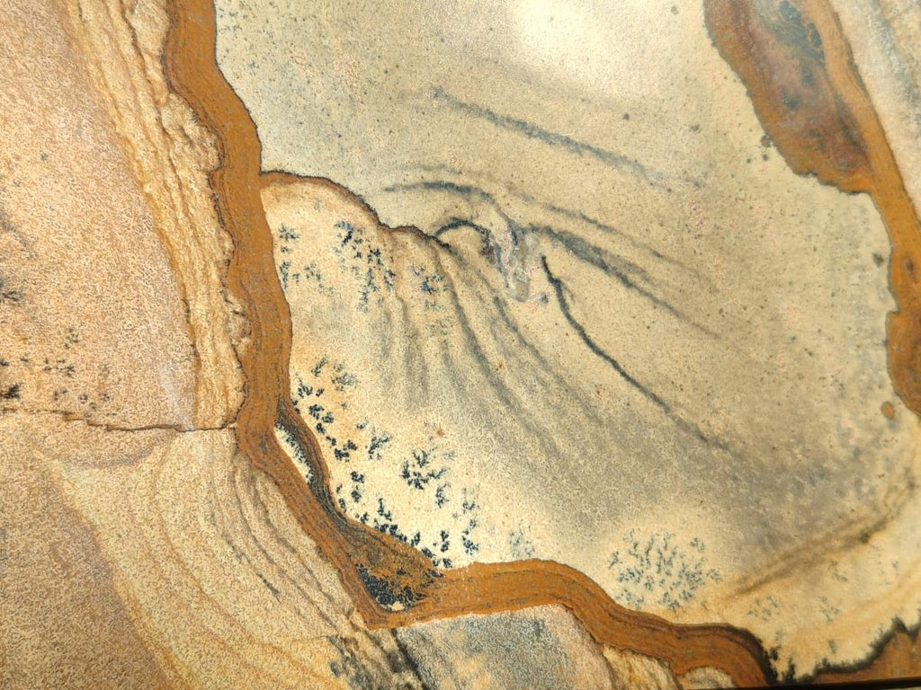 Polished XL Picture Stone Jasper Standing Display Piece x 1 From Ais-Ais, Namibia - Toprock Gemstones and Minerals 