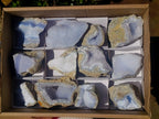 Natural Blue Lace Agate Specimens x 12 From Nsanje, Malawi - Toprock Gemstones and Minerals 