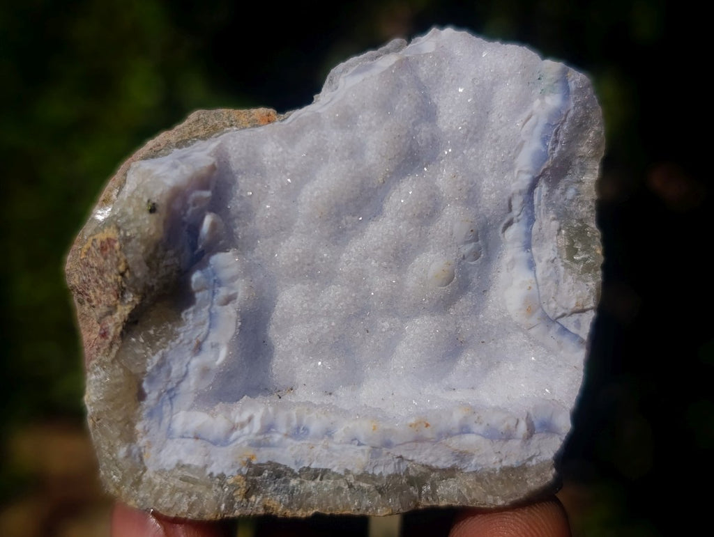Natural Blue Lace Agate Specimens x 12 From Nsanje, Malawi - Toprock Gemstones and Minerals 