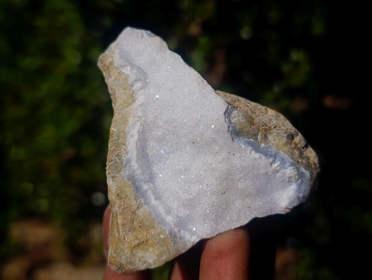 Natural Blue Lace Agate Specimens x 12 From Nsanje, Malawi - Toprock Gemstones and Minerals 