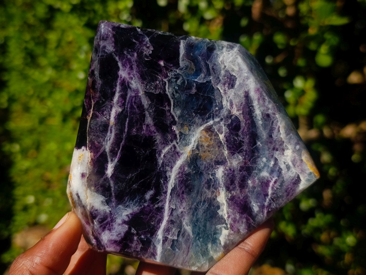 Polished Watermelon Fluorite Crystal Points x 2 From Uis, Namibia - Toprock Gemstones and Minerals 