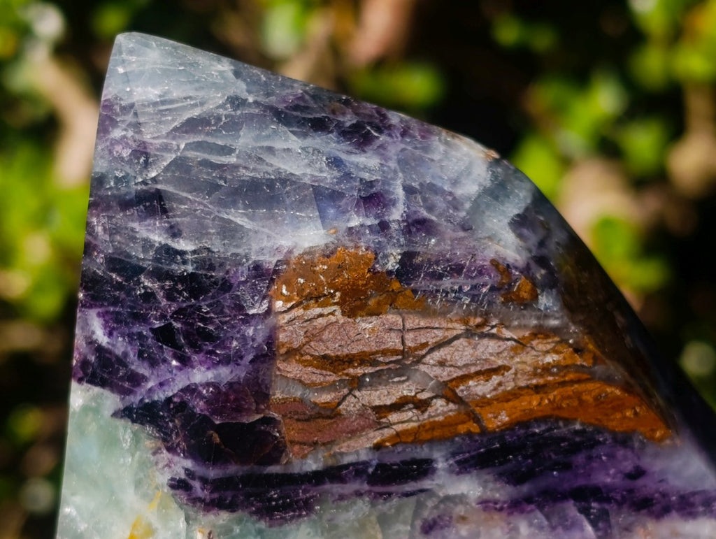 Polished Watermelon Fluorite Crystal Points x 2 From Uis, Namibia - Toprock Gemstones and Minerals 