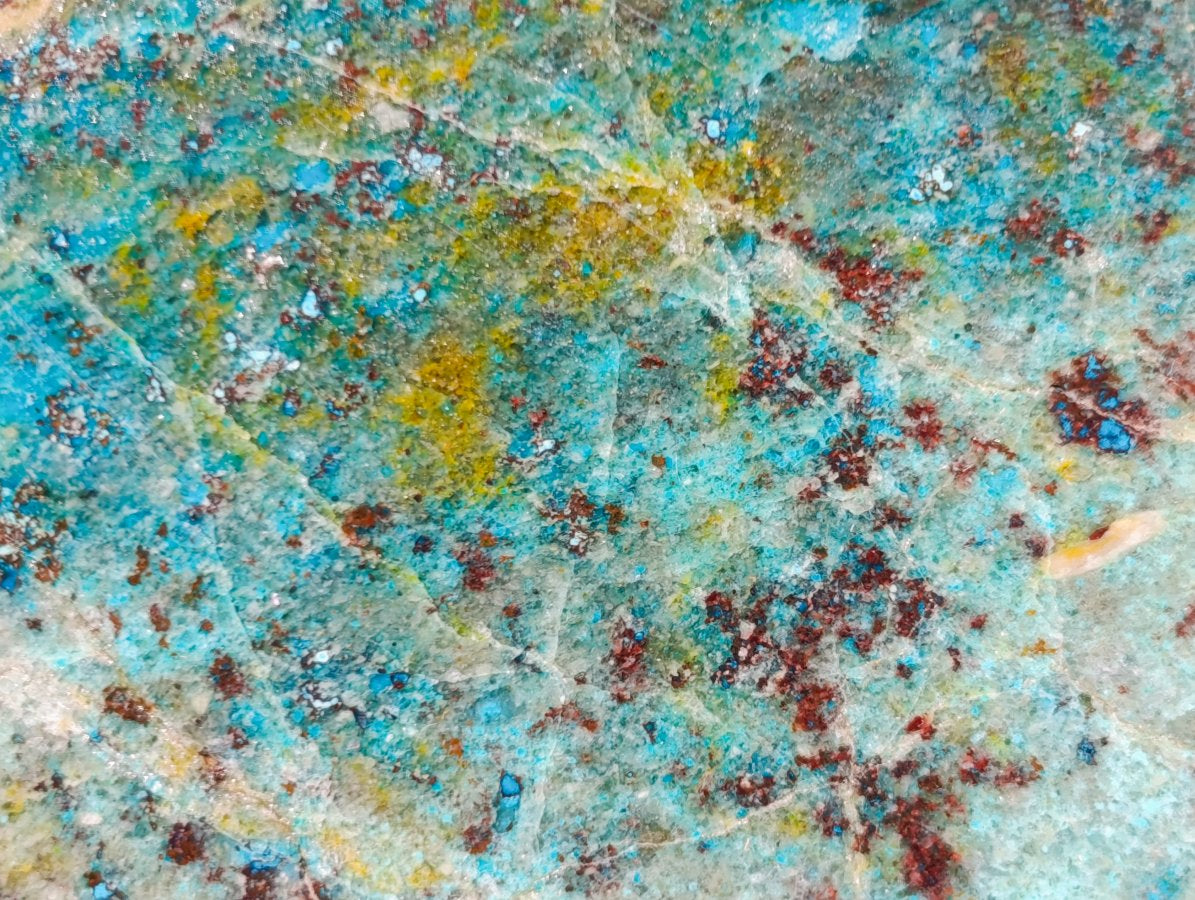 Polished on One Side Shattuckite Free Forms x 12 From Kaokoveld, Namibia - Toprock Gemstones and Minerals 