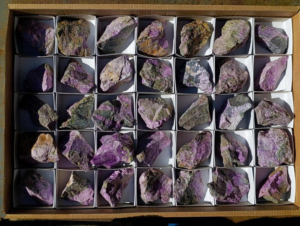 Natural Cobbed Stichtite Specimens x 35 From Barberton, South Africa - Toprock Gemstones and Minerals 