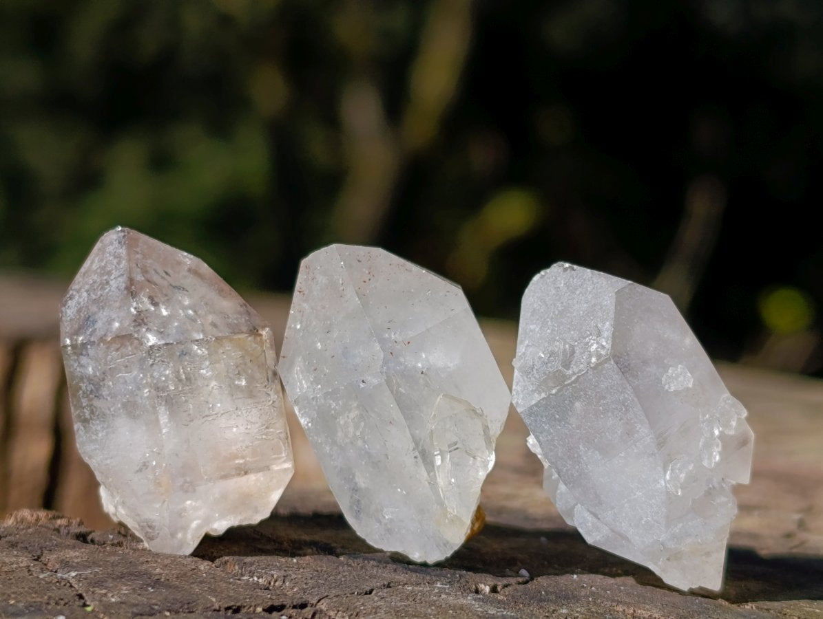 Natural Amethyst Window Quartz Crystals x 70 From Brandberg, Namibia - Toprock Gemstones and Minerals 