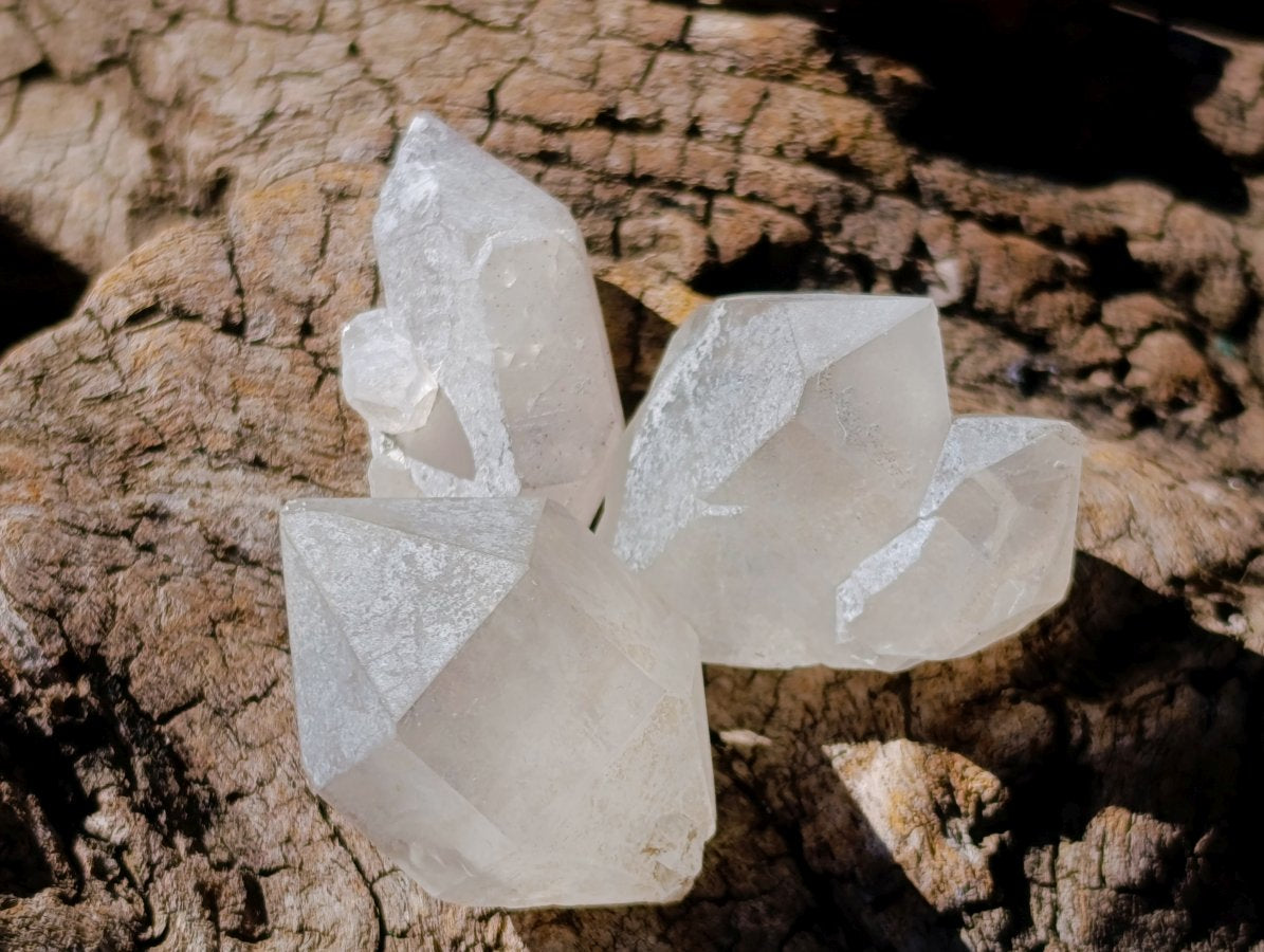 Natural Amethyst Window Quartz Crystals x 70 From Brandberg, Namibia - Toprock Gemstones and Minerals 