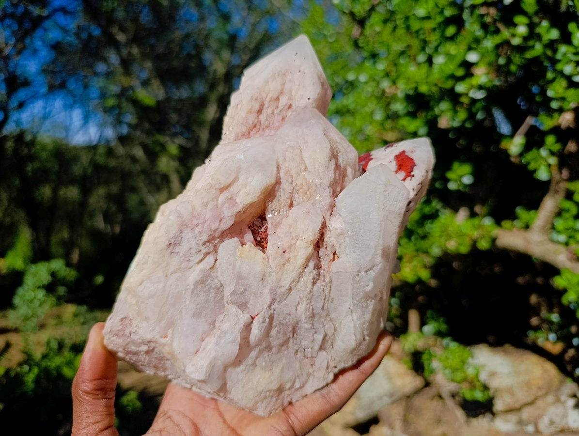 Natural Large Cascading "Anananas" Candle Quartz Cluster x 1 From Antsirabe, Madagascar - Toprock Gemstones and Minerals 