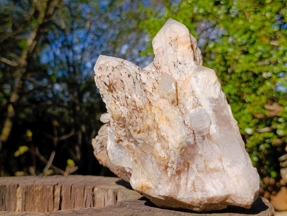 Natural Large Cascading "Anananas" Candle Quartz Cluster x 1 From Antsirabe, Madagascar - Toprock Gemstones and Minerals 