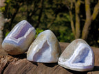 Polished Blue Lace Agate Standing Display Pieces and Free Forms x 9 From Nsanje, Malawi - Toprock Gemstones and Minerals 