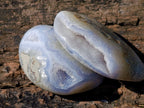 Polished Blue Lace Agate Standing Display Pieces and Free Forms x 9 From Nsanje, Malawi - Toprock Gemstones and Minerals 