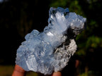 Natural Blue Celestite Geode Specimens x 3 From Sakoany, Madagascar - Toprock Gemstones and Minerals 