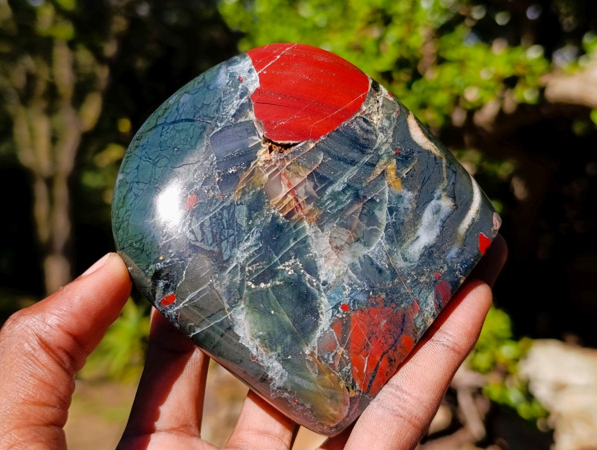 Polished Bloodstone Display Crystal Points x 3 From Swaziland - Toprock Gemstones and Minerals 
