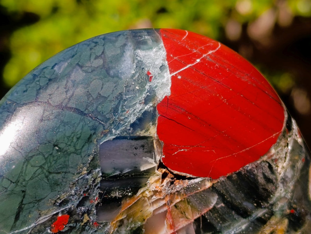 Polished Bloodstone Display Crystal Points x 3 From Swaziland - Toprock Gemstones and Minerals 