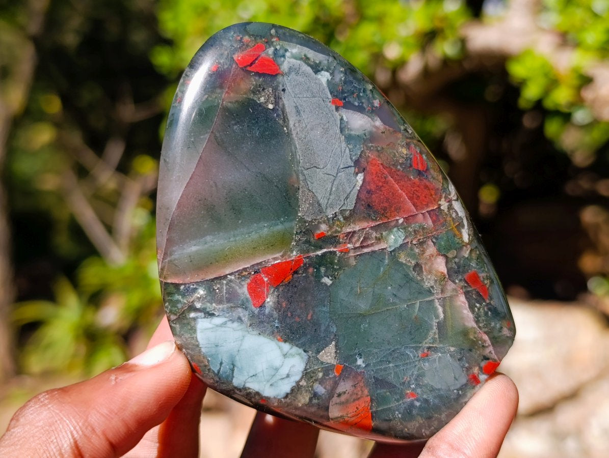 Polished Bloodstone Display Crystal Points x 3 From Swaziland - Toprock Gemstones and Minerals 