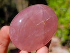 Polished Gemmy Rose Quartz Palm Stones x 24 From Madagascar - Toprock Gemstones and Minerals 