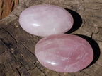 Polished Gemmy Rose Quartz Palm Stones x 24 From Madagascar - Toprock Gemstones and Minerals 